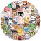 200 PCS Cute Animal Stickers,Colorful Animal Waterproof Stickers,Vinyl Cute Aesthetic Sticker